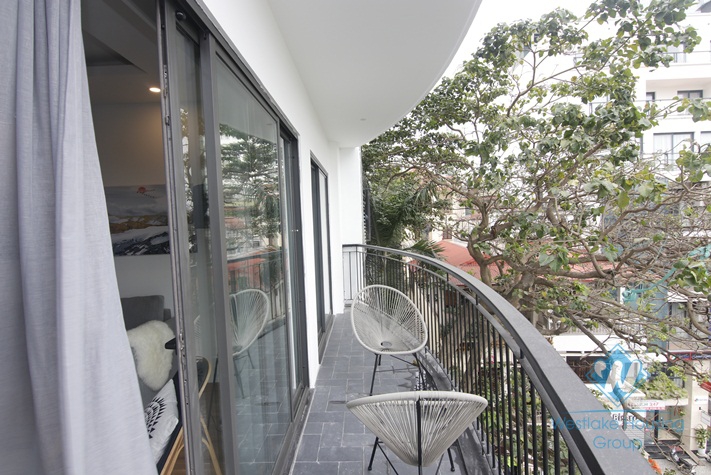 Lake view two bedrooms apartment for rent near Lotte tower, Ba Dinh district, Ha Noi